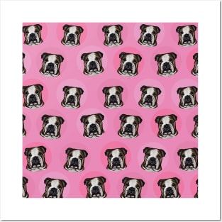 Bubble Bulldog Pattern Posters and Art